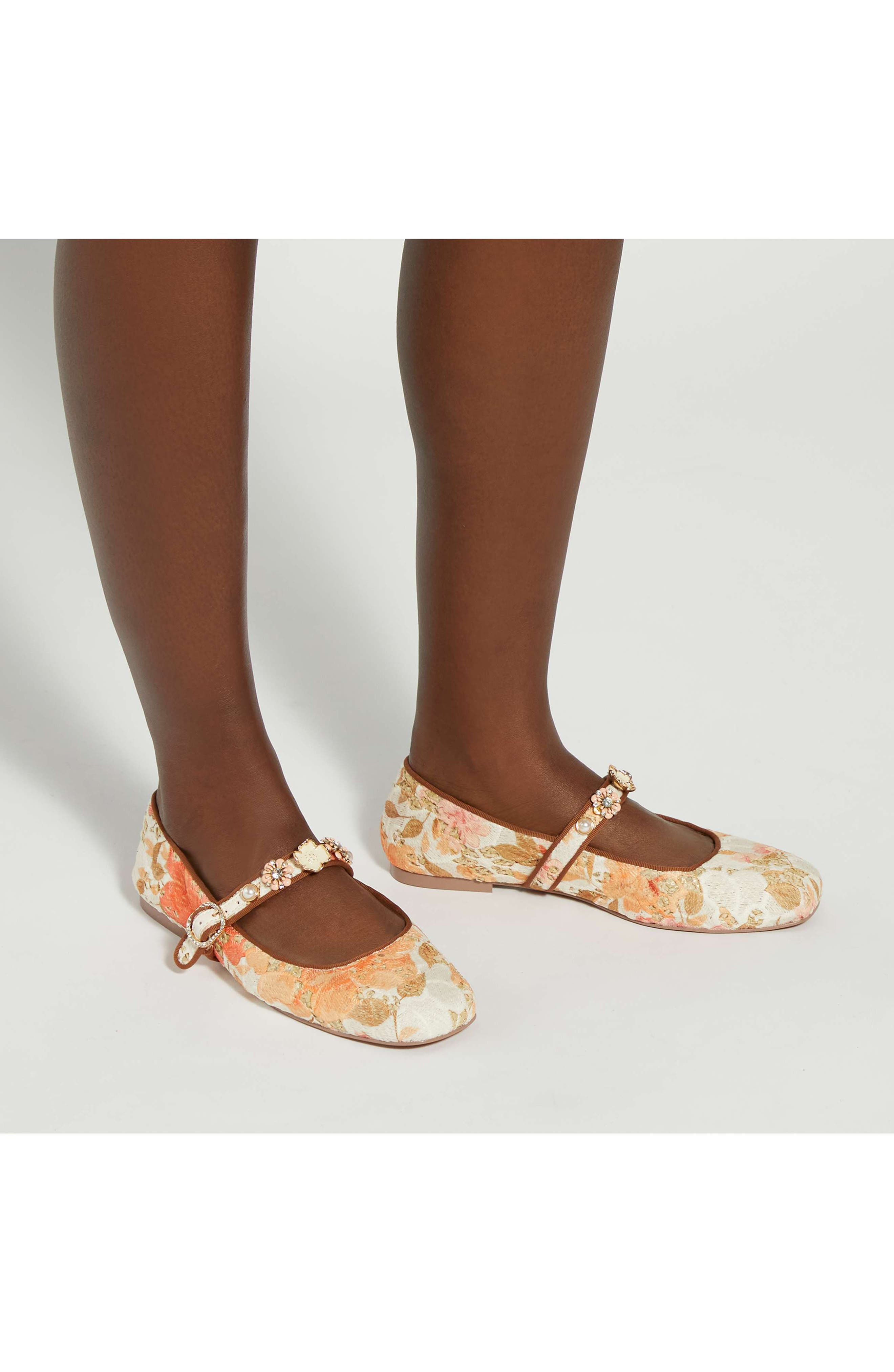Dune London Hennrietta Mary Jane Flat, Alternate, color, Multi Raffia