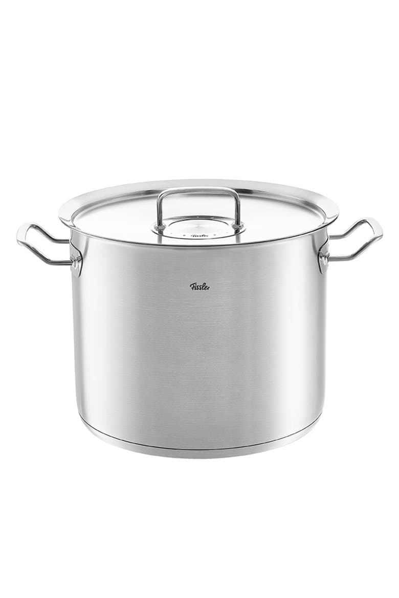 Original-Profi Collection Stainless Steel Tall Stock Pot with Metal Lid, Main, color, Stainless Steel