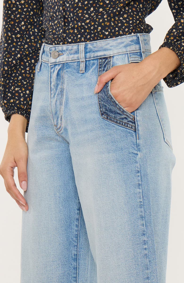 KanCan Lorinne High Rise Crop Wide Leg Jeans, Alternate, color, Medium Wash