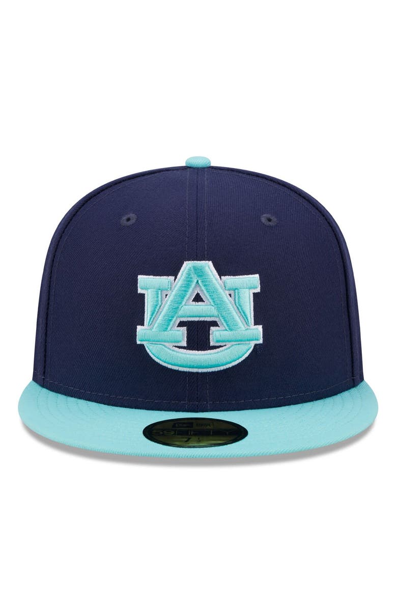 New Era Men's New Era Navy/Light Blue Auburn Tigers 59FIFTY Fitted Hat, Alternate, color, Navy