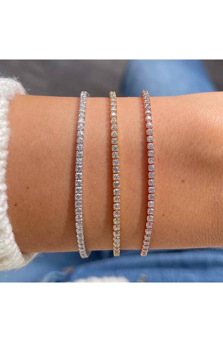 BY ADINA EDEN Classic Thin Tennis Bracelet, Alternate, color, 