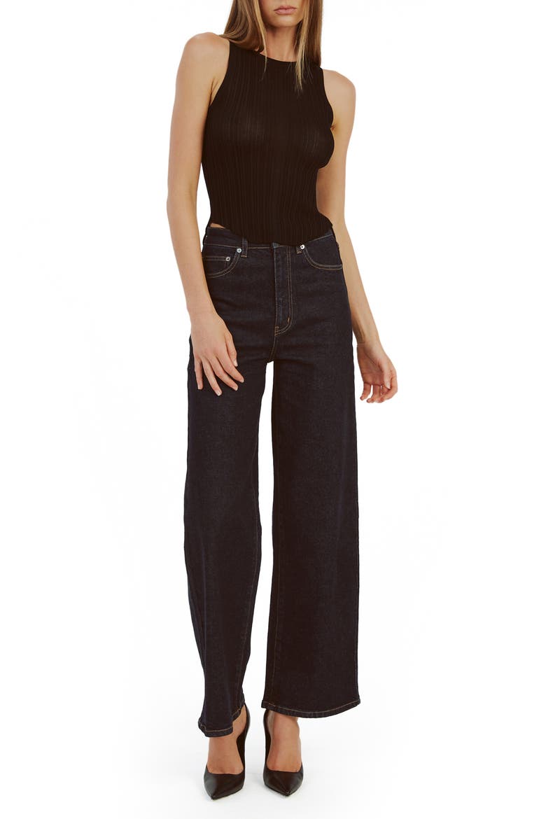 Merel Knit Tank, Alternate, color, BLACK