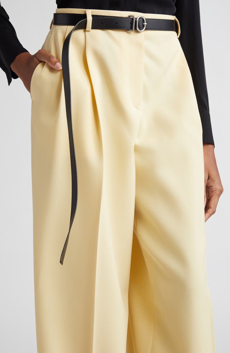 Jil Sander Relaxed Pleat Wide Leg Pants, Alternate, color,
