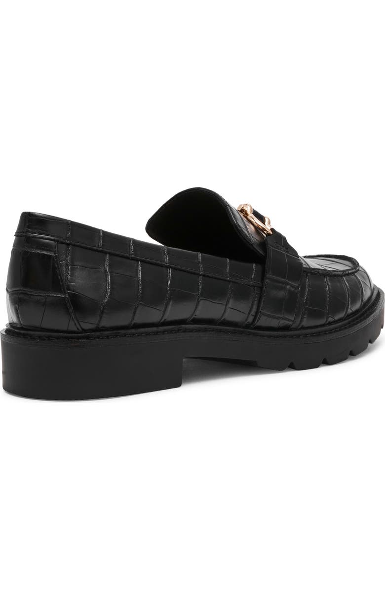 Anne Klein Ester Croc Embossed Loafer, Alternate, color,