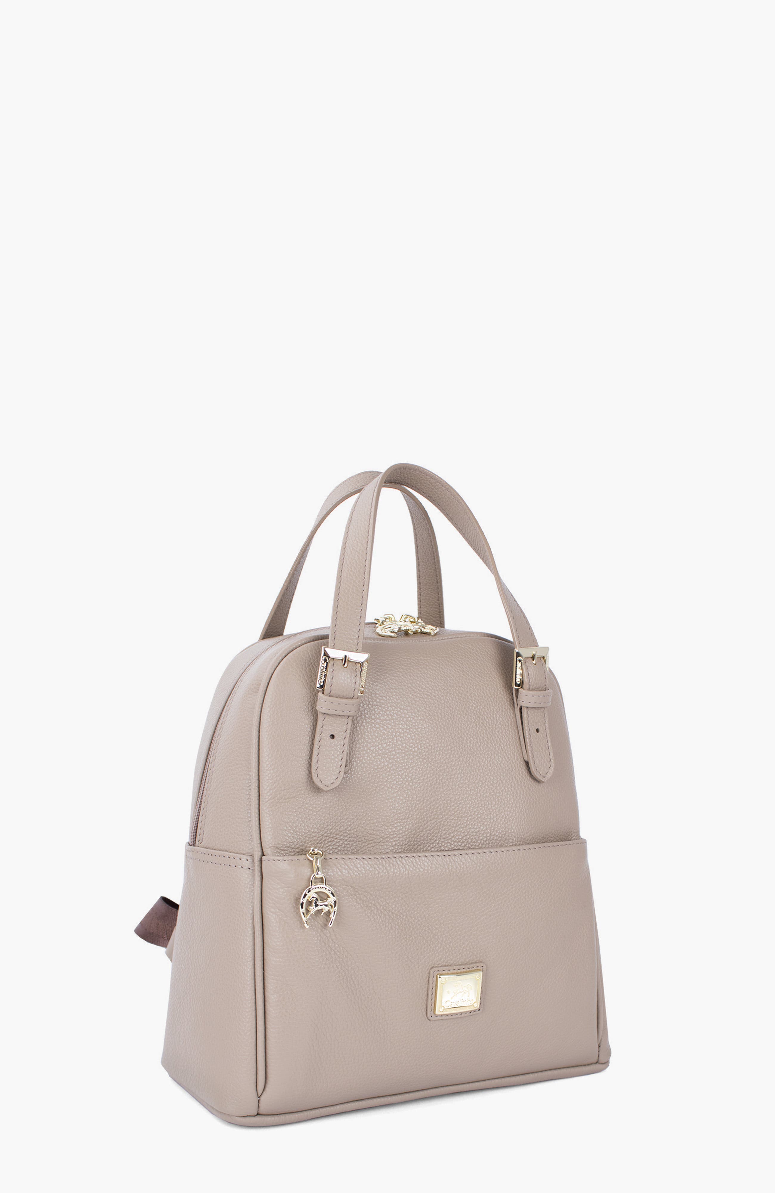 Muse 548 Pebbled Leather Backpack, Alternate, color, Light Sand