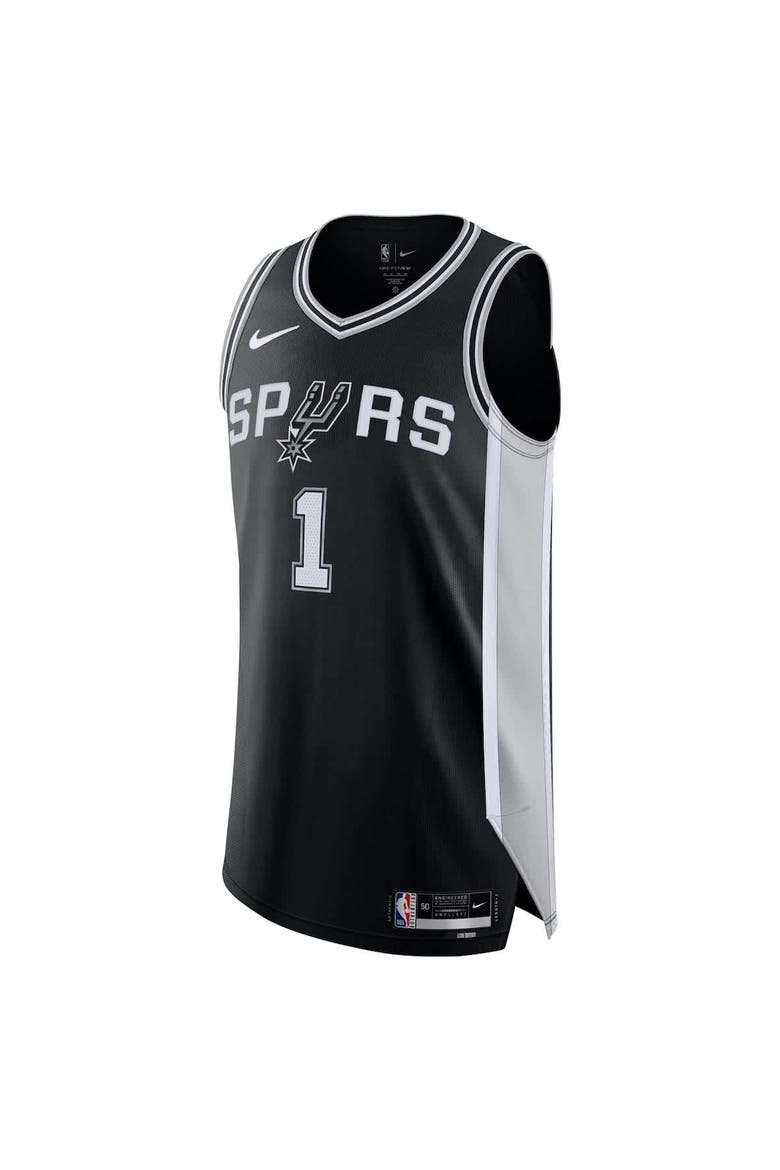 Men's Nike Victor Wembanyama Black San Antonio Spurs Authentic Jersey - Icon Edition, Alternate, color, Black