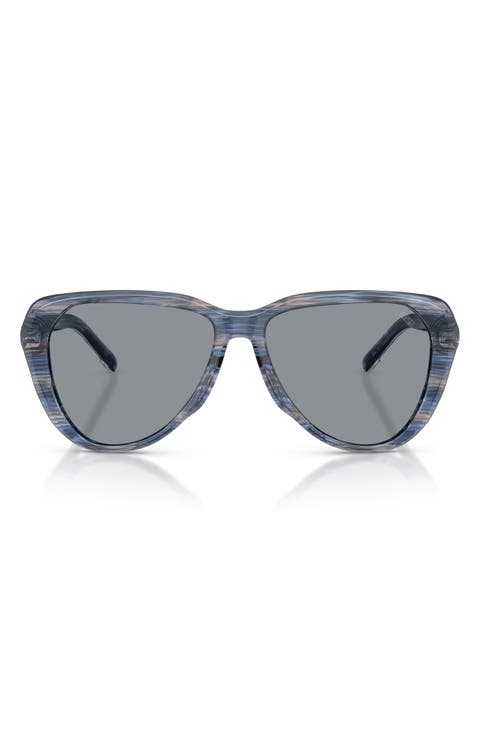 56mm Pilot Sunglasses