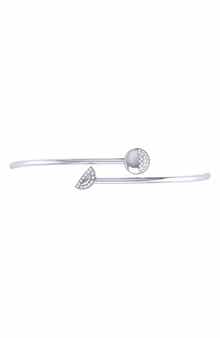 LuvMyJewelry Moon Stages Diamond Cuff Bracelet