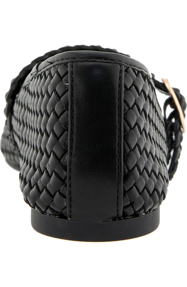 BCBGeneration Elayen Woven Mary Jane Flat, Alternate, color, Black