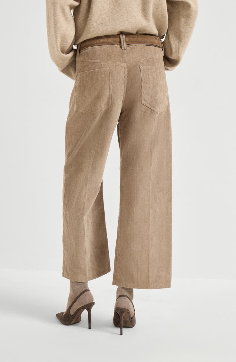 Brunello Cucinelli Contemporary square trousers, Alternate, color, Beige