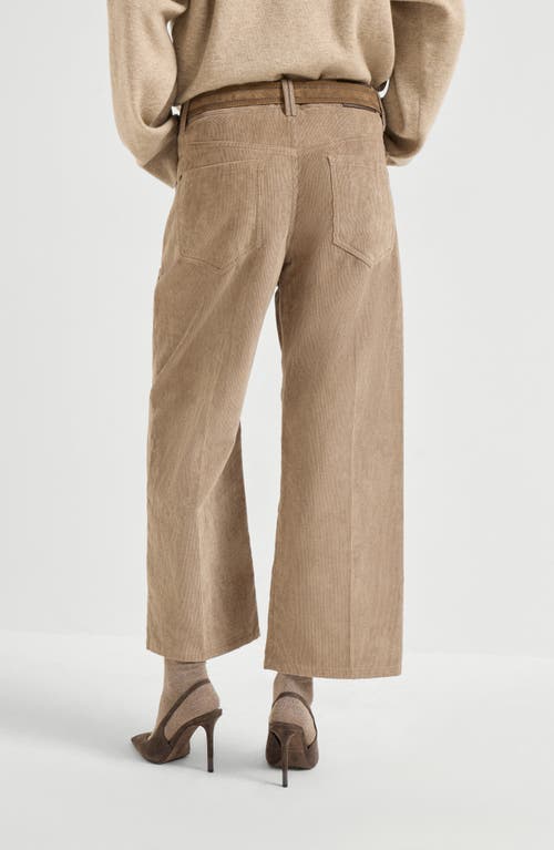 Brunello Cucinelli Square Contemporary Trousers In Brown