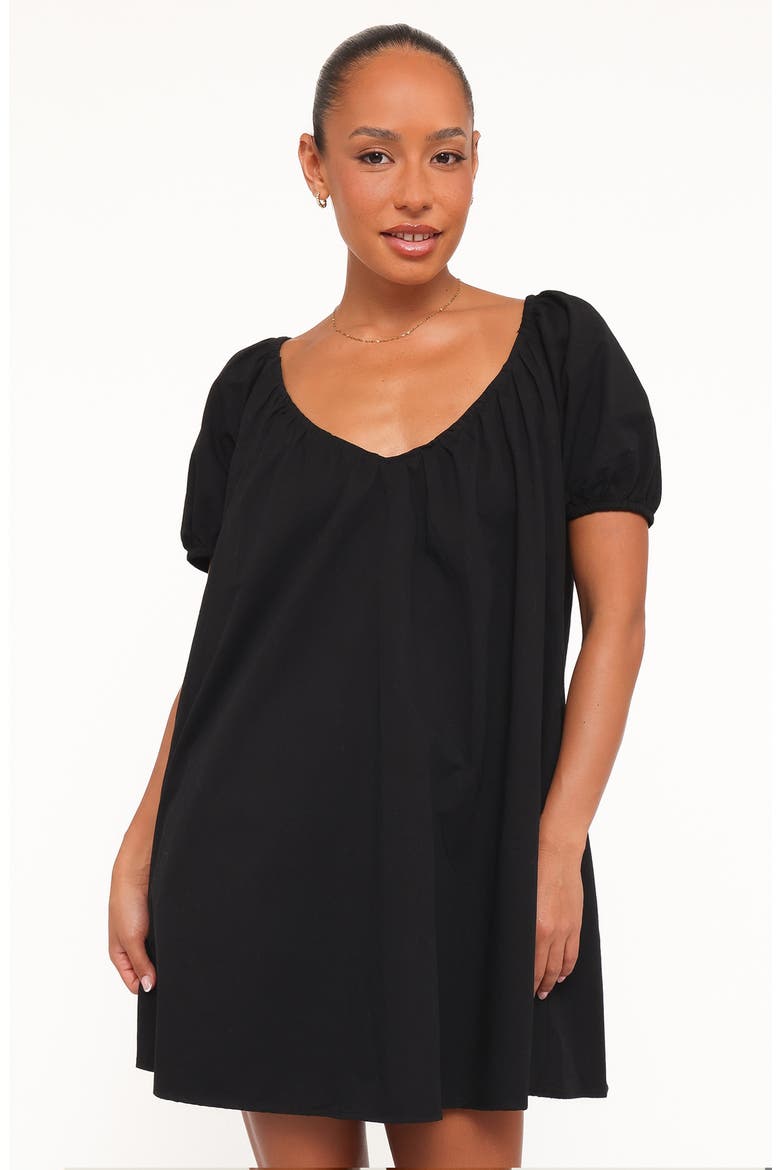 Marty Minidress, Alternate, color, BLACK