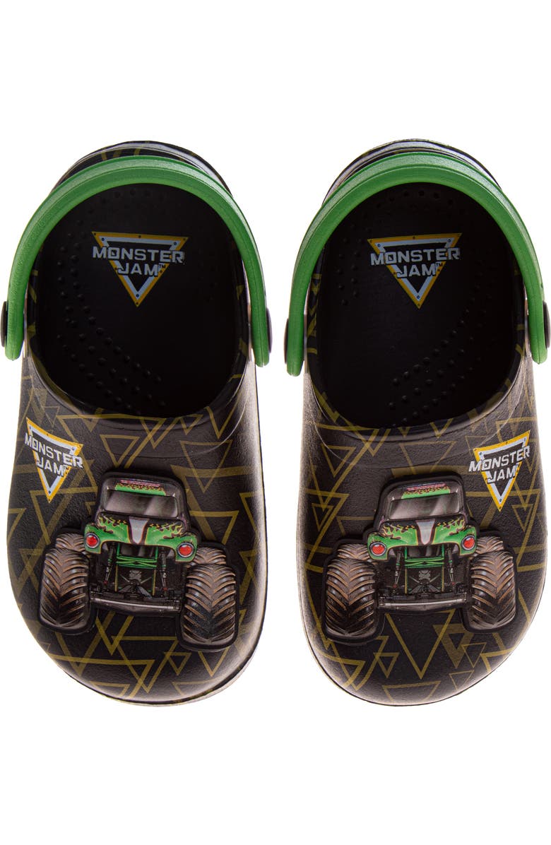 Monster Jam Monster Clogs, Alternate, color, Black Green