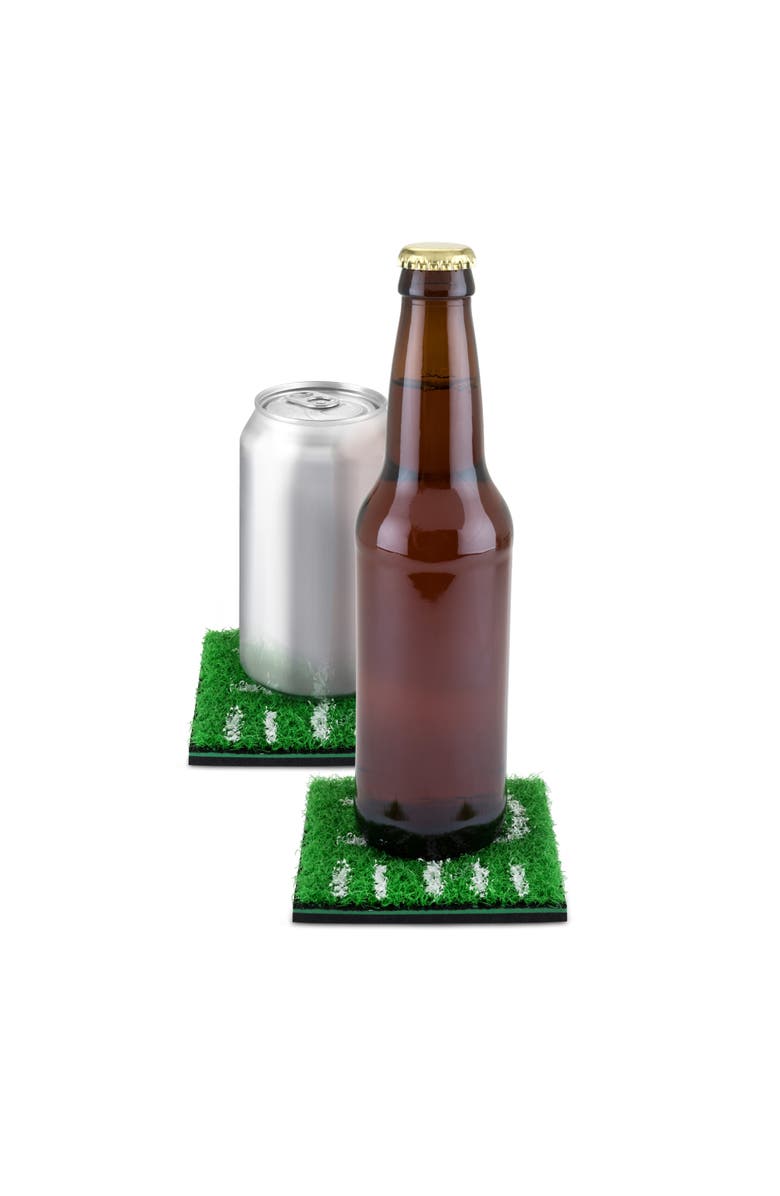 TrueZoo Home Turf Coasters, Set of 5, Alternate, color, Green