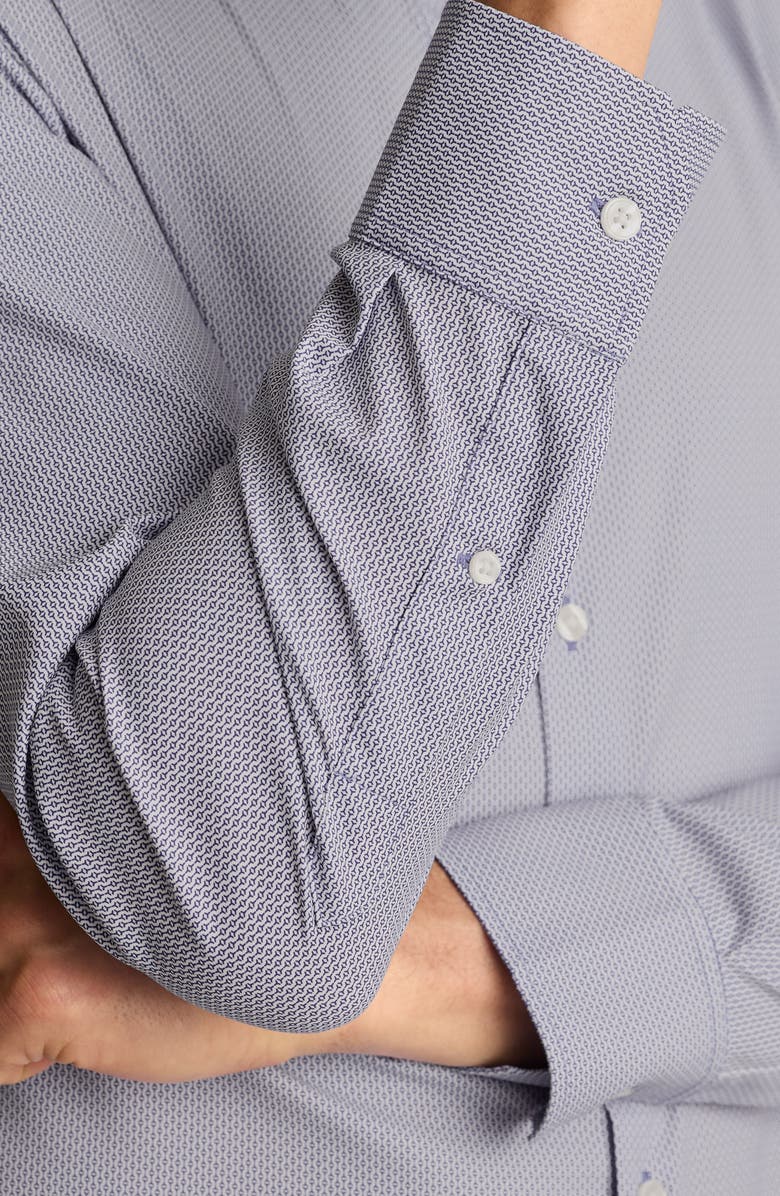 Bonobos Geo Print Tech Button-Up Shirt, Alternate, color, Breen Geo V3 C24