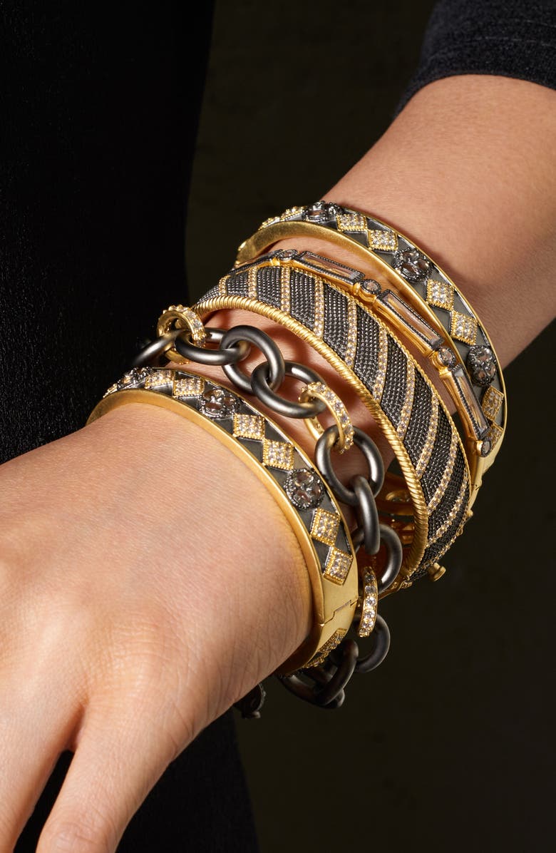 FREIDA ROTHMAN Heavy Alternating Link Toggle Bracelet, Alternate, color,