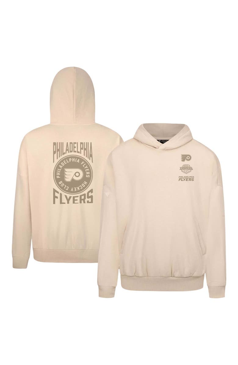 LEVELWEAR Men's Levelwear Cream Philadelphia Flyers Contact Stamp Pullover Hoodie, Main, color, Cream