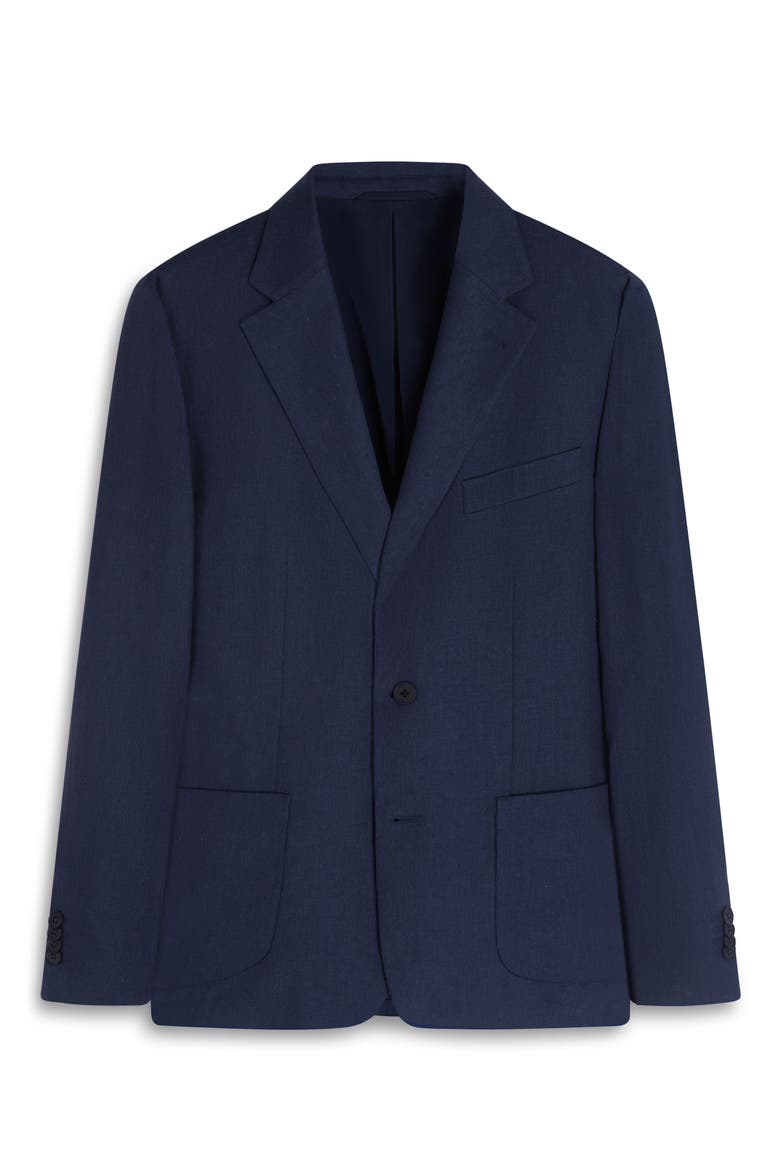 Aerolinen Linen Blend Sport Coat, Alternate, color, NAVY