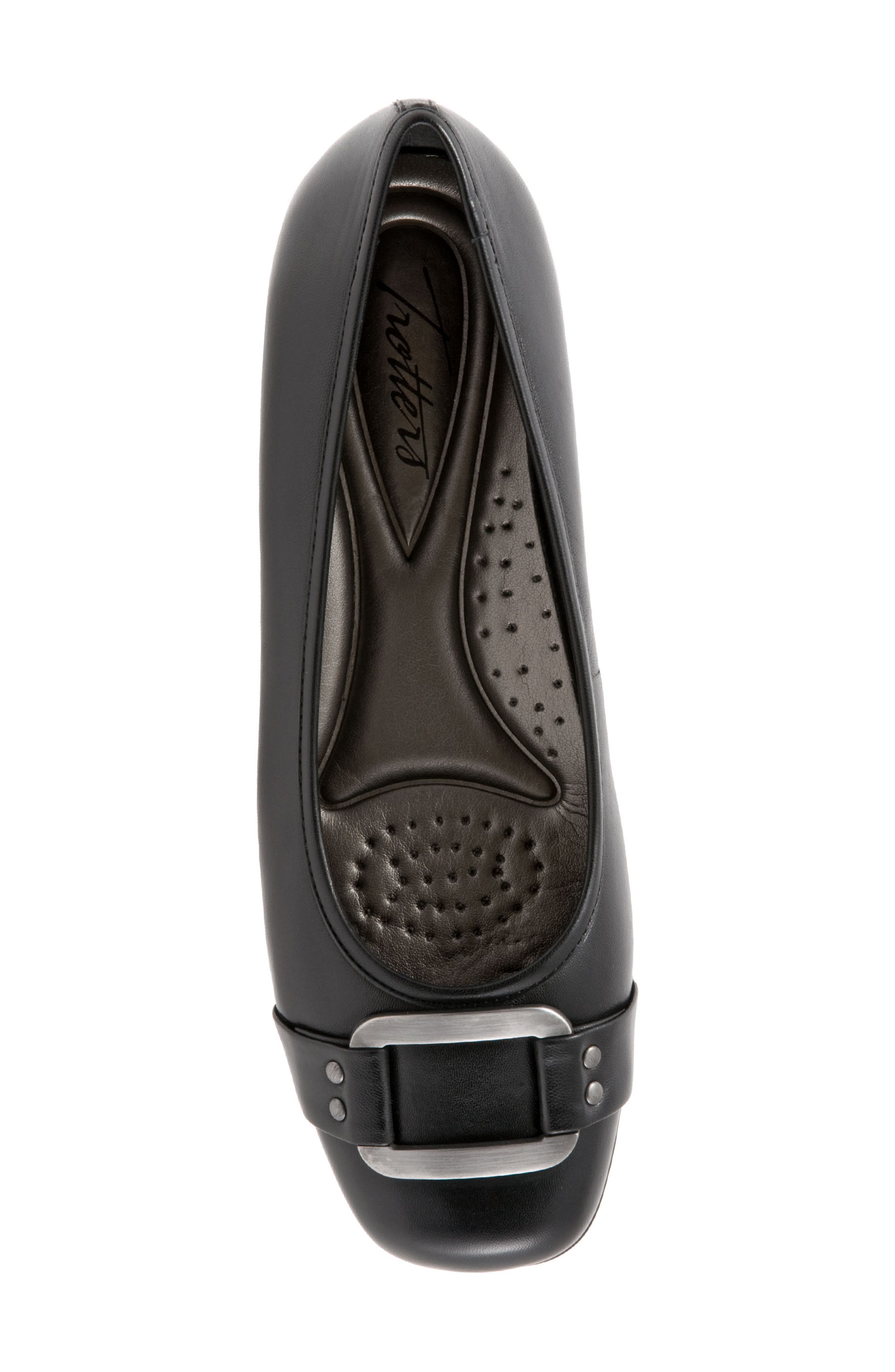Trotters Sizzle Signature Flat - Multiple Widths Available, Alternate, color, Black