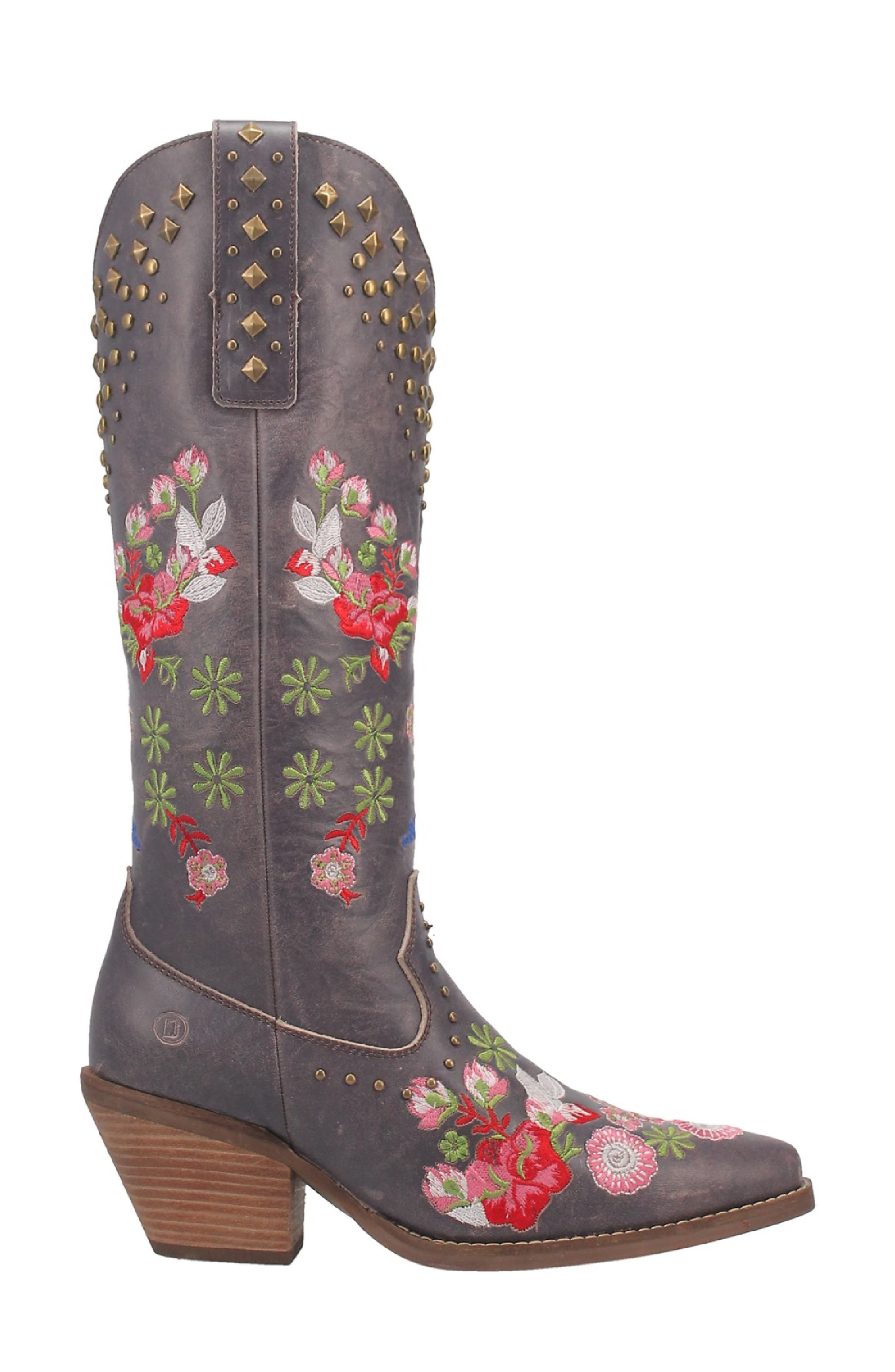 Poppy Western Boot, Alternate, color, LAVENDAR
