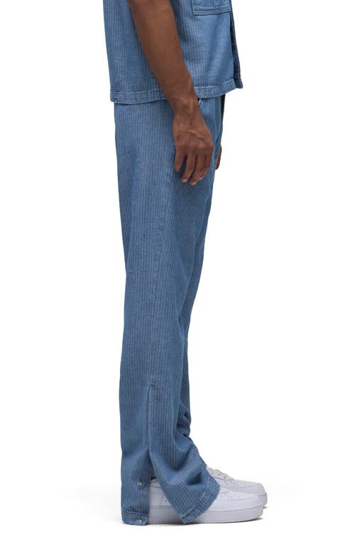 Hudson Jeans Walker Ribbed Cotton Herringbone Trouser Pants In Herringbone
