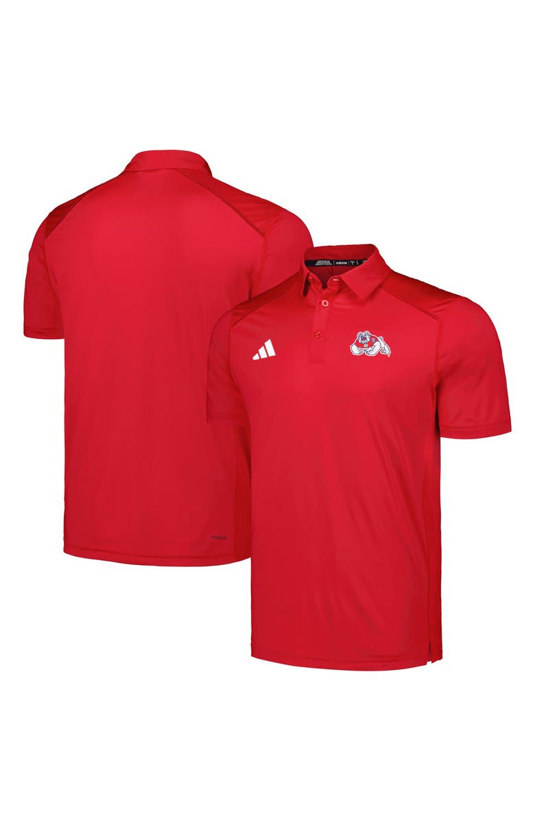 adidas Men's adidas Red Fresno State Bulldogs Classic AEROREADY Polo, Main, color, Red