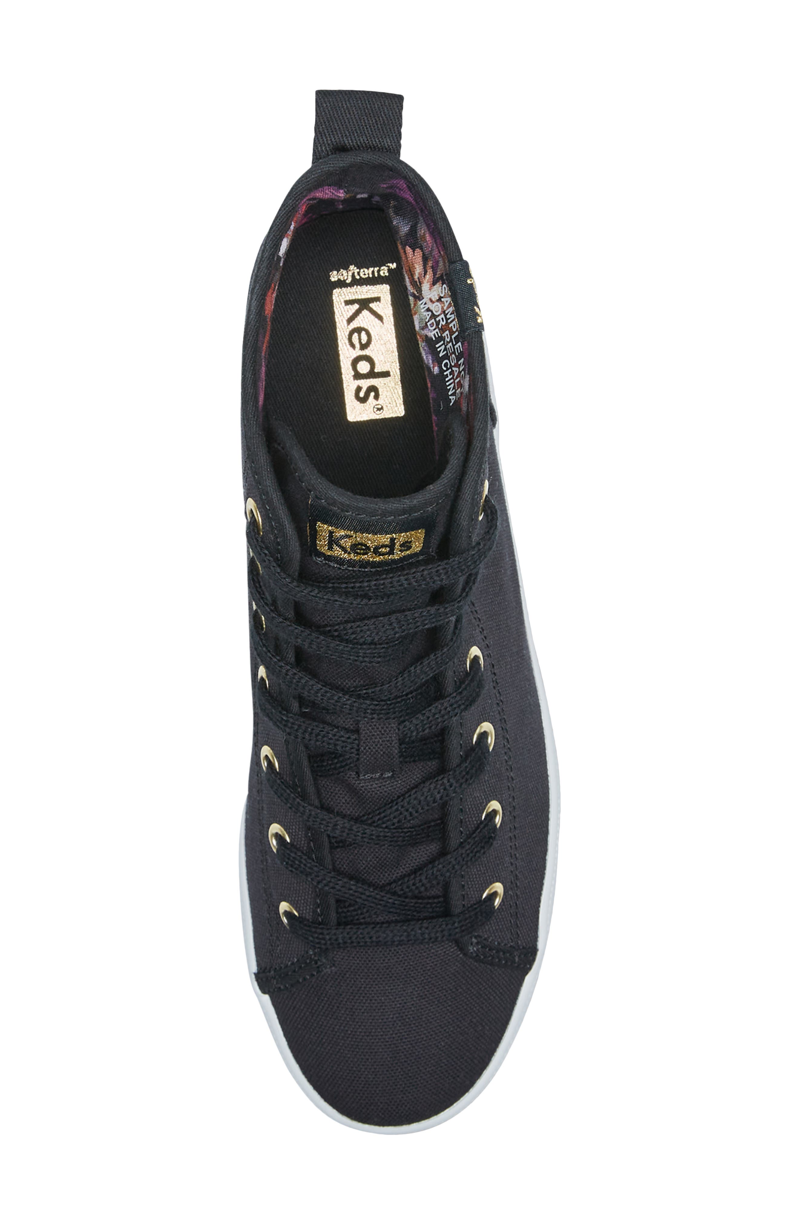 Keds<sup>®</sup> Kickstart High Top Sneaker, Alternate, color, Black