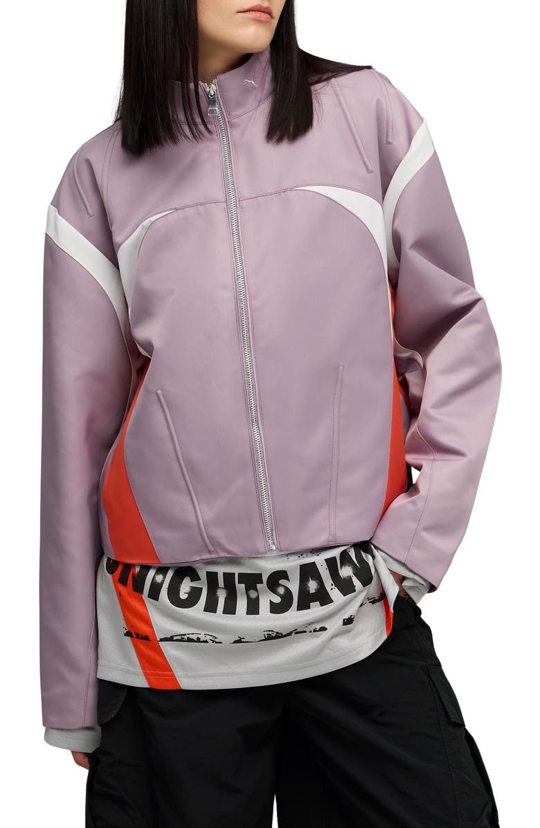 PUMA Nine to Five Zip Jacket, Main, color, Plum Jam