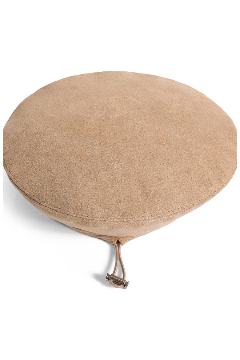 Anya Suede Beret, Alternate, color, Beige