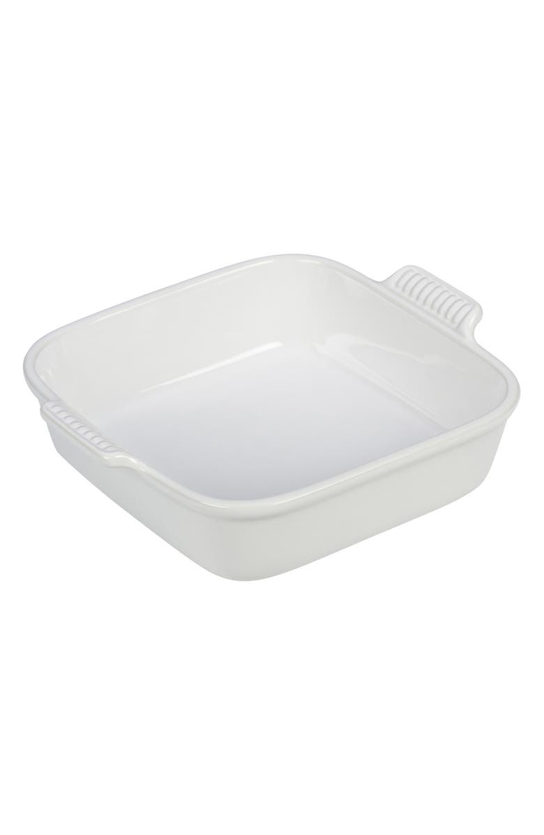Le Creuset Heritage Square Baking Dish, Alternate, color, White