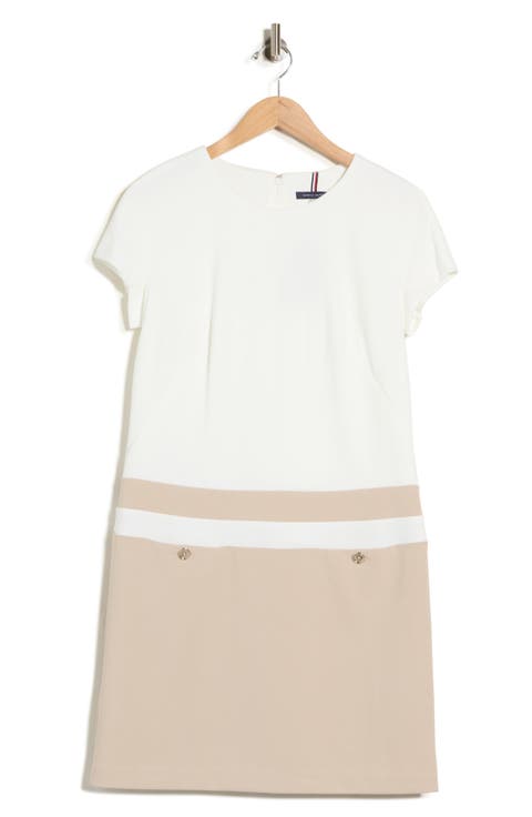 Scuba Crepe Shift Dress