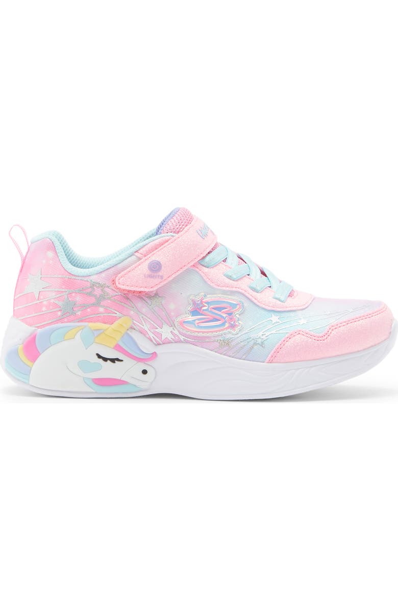 SKECHERS Kids' Unicorn Dreams Sneaker, Alternate, color, Pink Turquoise