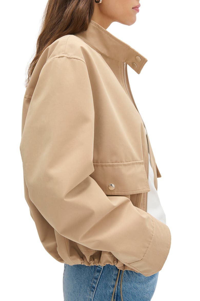 Brody Bubble Hem Jacket, Alternate, color, CAMEL