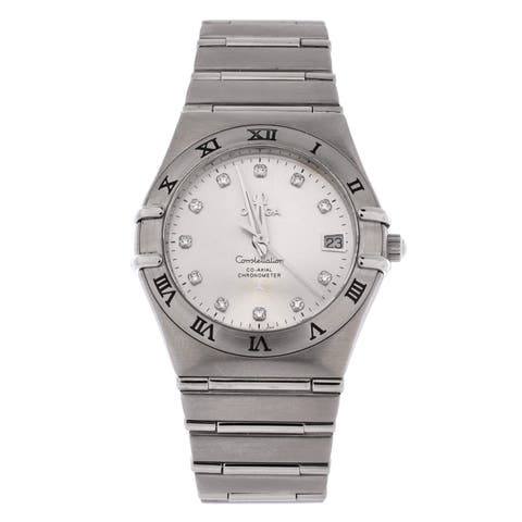 Constellation Co-Axial Chronometer Automatic Watch Stainless Steel with Diamond Markers 35