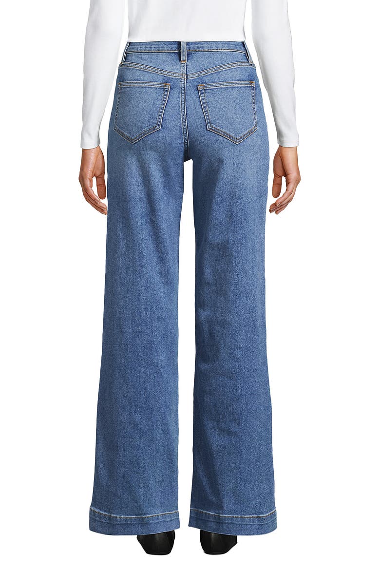 High Rise Wide Leg Denim Jeans, Alternate, color, Beau Blue