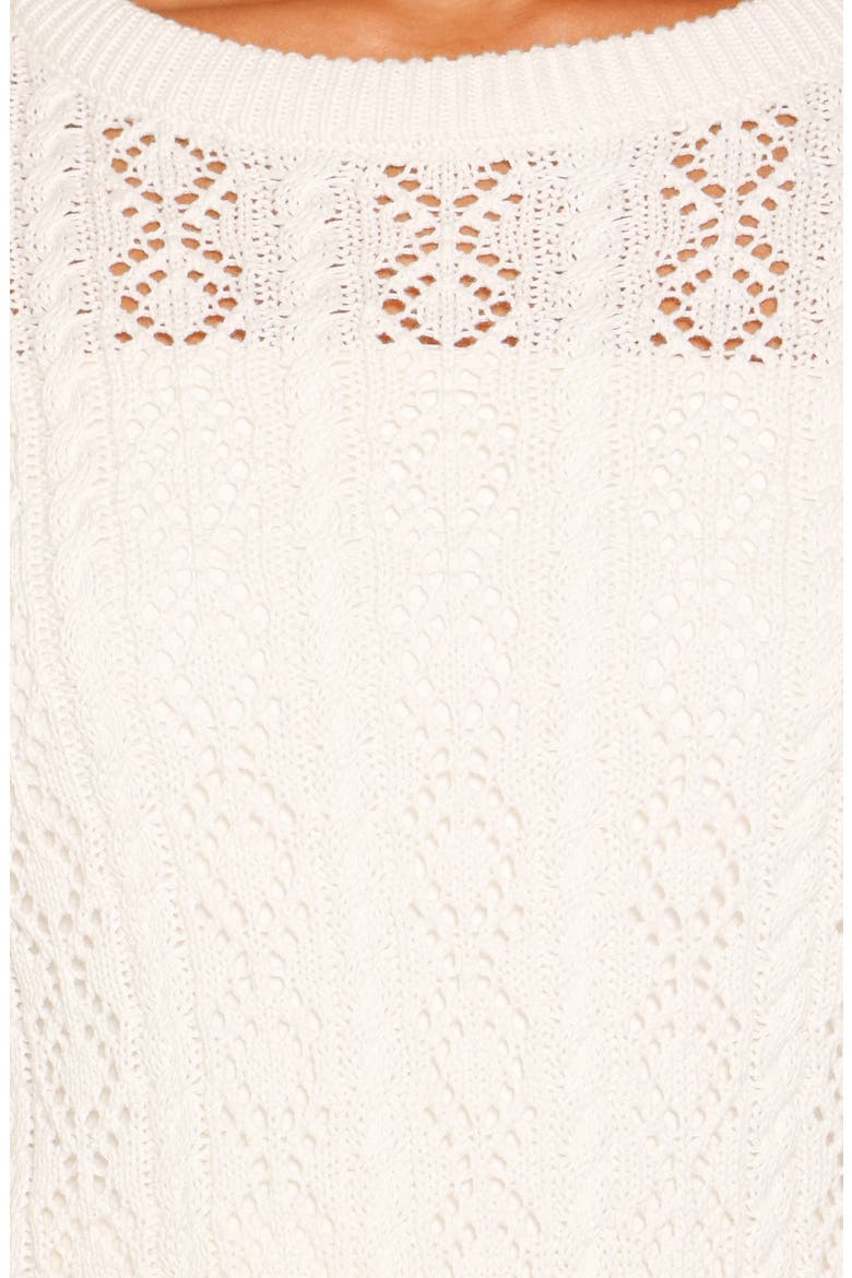 Tyler Pointelle Sweater, Alternate, color, WHITE