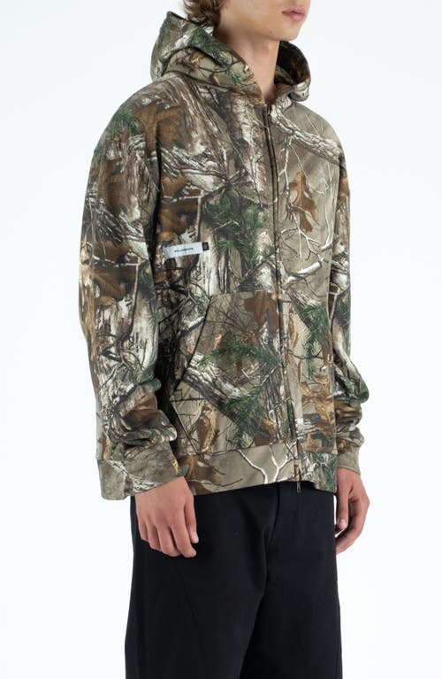 Students Howlings Realtree Camo Cotton Zip-up Hoodie In Gray