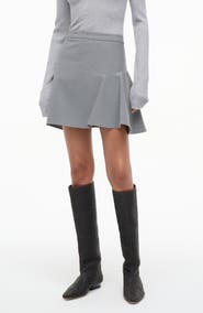 STAUD Rosie Pleated Miniskirt