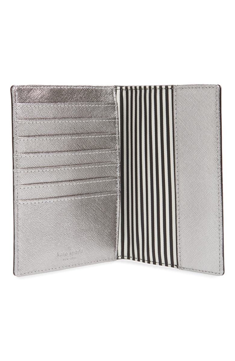 Kate Spade New York 'cameron street' leather passport holder, Alternate, color, 
