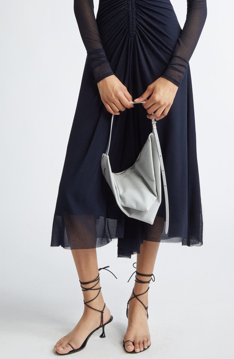 Proenza Schouler Tetra Leather Shoulder Bag, Alternate, color, Smoke