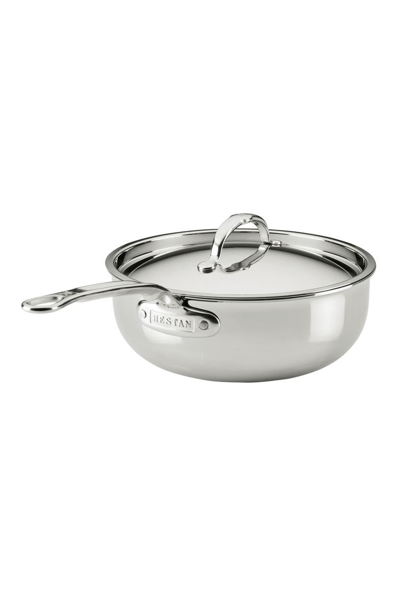 ProBond® Luxe Professional Clad Stainless Steel 3.5-Quart Essential Pan with Lid, Main, color, NO COLOR