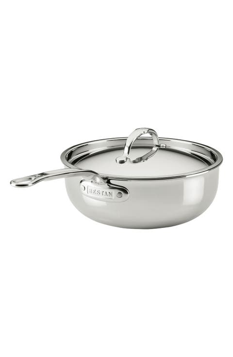 ProBond® Luxe Professional Clad Stainless Steel 3.5-Quart Essential Pan with Lid
