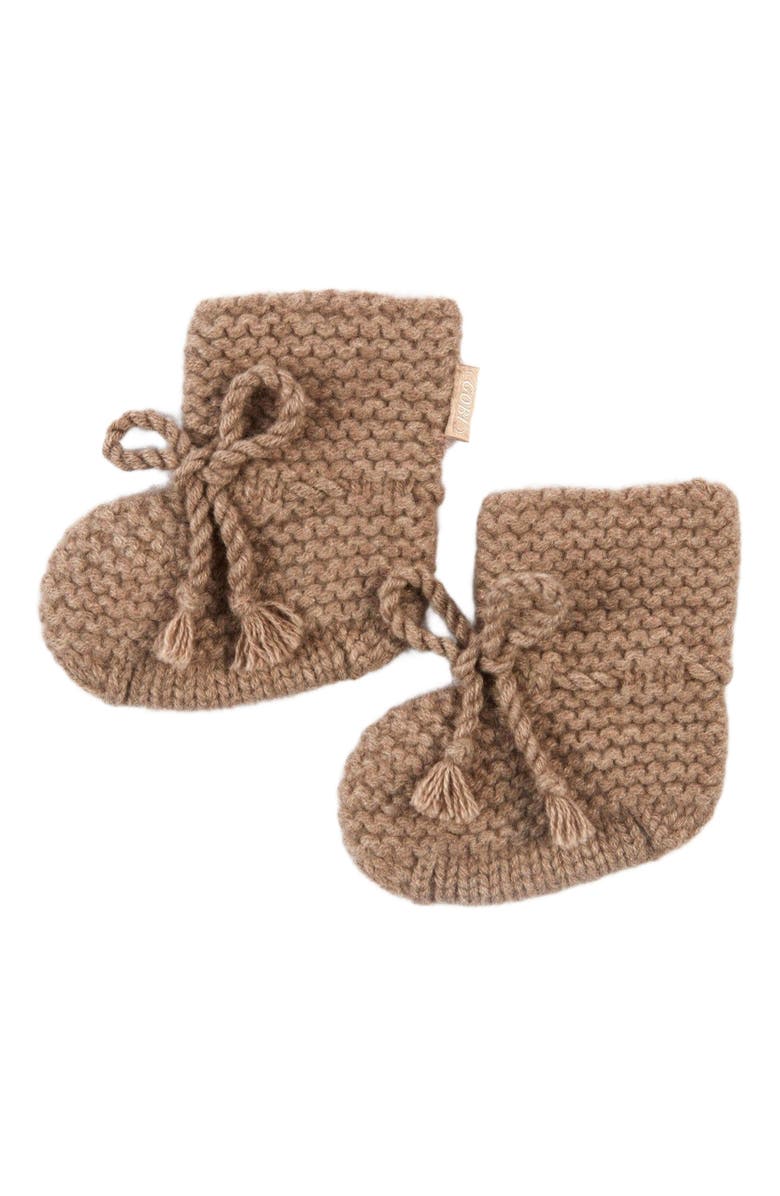GOBI Mongolian Cashmere Organic Color Cashmere Baby Set, Alternate, color, Taupe