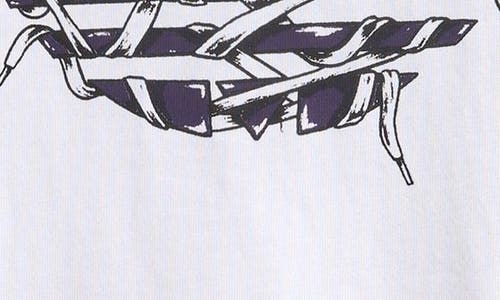 Adidas Originals Kids' Laces Graphic T-shirt In White