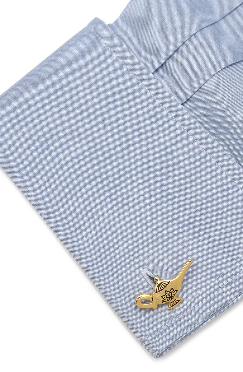 Cufflinks, Inc. Gold Lamp Cuff Links, Alternate, color, 
