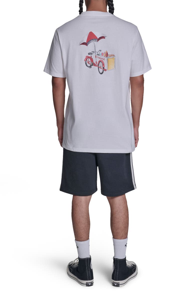 Converse Hotdog Cart Tee, Alternate, color, White