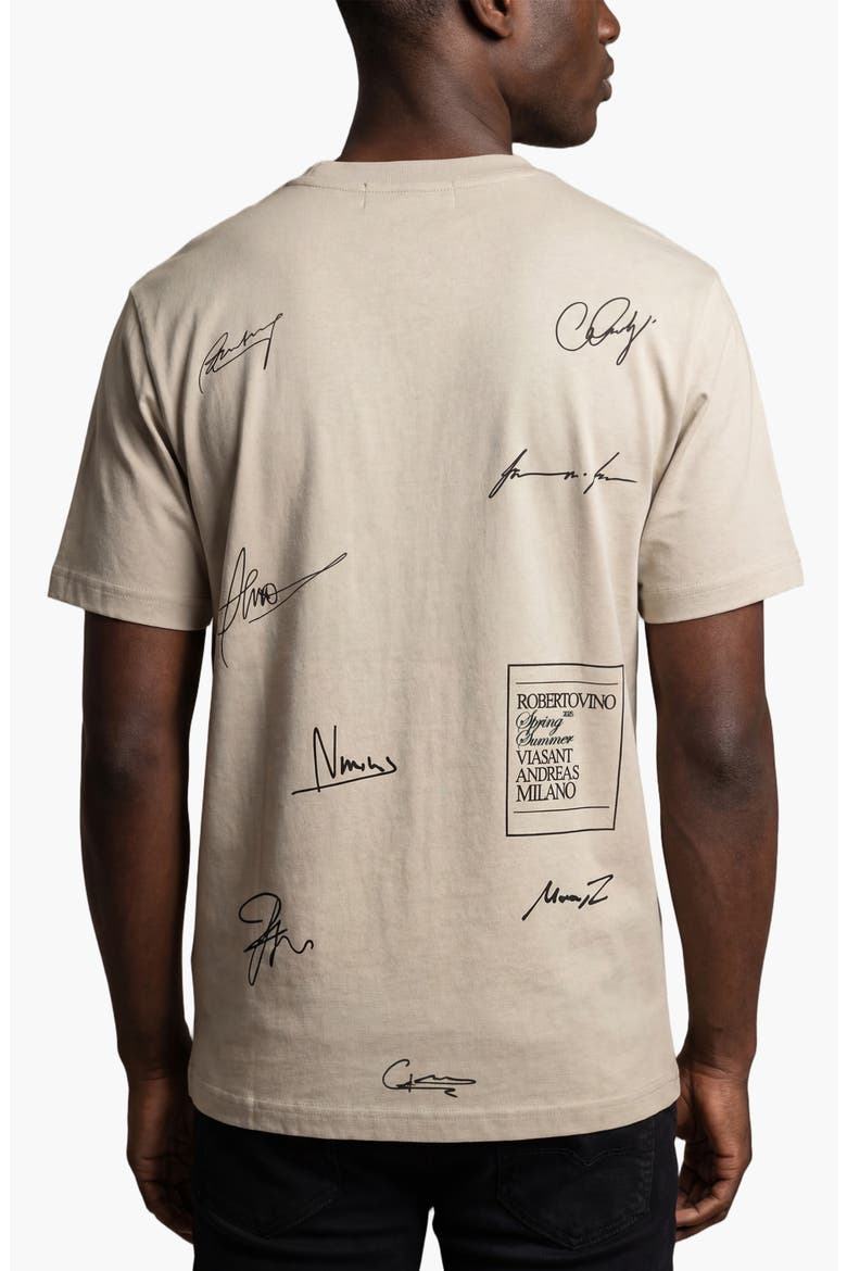 Signature Slim Fit Tee, Alternate, color, Beige