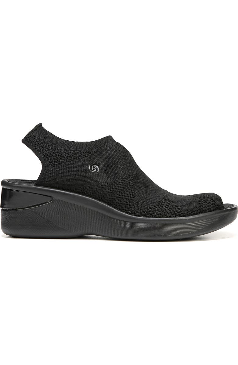 BZees Secret Peep Toe Knit Sneaker, Alternate, color,