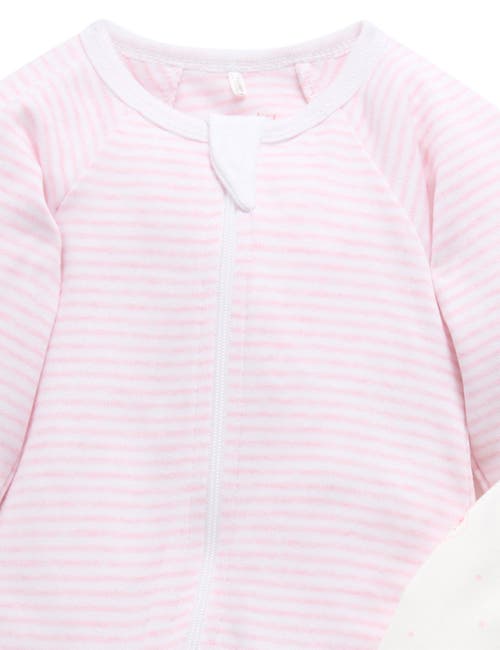 Purebaby 2 Pack Zip Footie