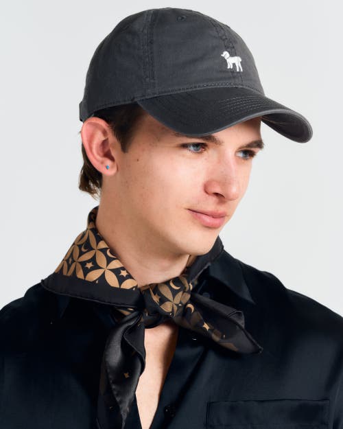 Lost Pattern Nyc "moonlit Stars" Silk Bandana Scarf In Brown